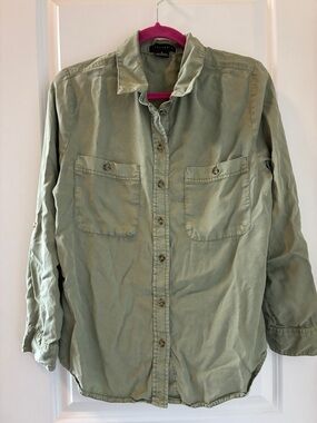 Sanctuary green button down (M)